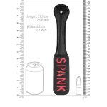 Ouch! Paddle SPANK – skórzane wiosło z napisem, elastyczne, czarne