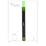 Ouch! Glow in the Dark L/XL – kajdanki na uda z paskiem, fluorescencyjne, regulowane