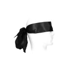 Shots Ouch! Silky Bondage Ribbon – delikatna satynowa taśma 167x6 cm, czarna