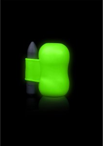 Ouch! Glow in the Dark – model wibrujący, świecący, zielony, maszyna intymna