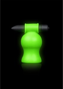 Shots Ouch! Glow in the Dark – maszyna intymna z wibrującą główką, świecąca, zielona