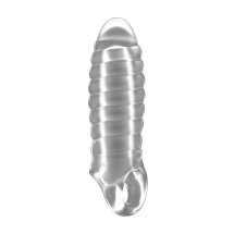 Shots No.36 elastyczny anatomiczny rękaw powiększający TPE, 2,5 cm, pasek kulkowy, uniwersalny rozmiar