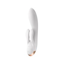 Satisfyer Double Flex elastyczny model z trzema silnikami, Bluetooth, silikon medyczny, IPX7