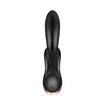 Satisfyer Double Flex wibrator króliczek z aplikacją, silikonowy, 3 silniki, IPX7, elastyczny