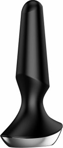 Satisfyer Plug-ilicious 2 nowoczesny korek wibrujący, dwa silniki, silikon medyczny, czarny