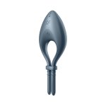 Satisfyer Bullseye regulowany pierścień wibrujący, silikon medyczny, aplikacja, czarny