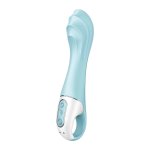 Satisfyer Air Pump Vibrator 5 Connect App – silikonowy model powiększany, Bluetooth, fioletowy