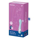 Satisfyer Air Pump Vibrator 5 Connect App – silikonowy model powiększany, Bluetooth, fioletowy