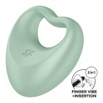 Satisfyer Perfect 3 – kompaktowy hybrydowy model na palec, silikon medyczny, czarny