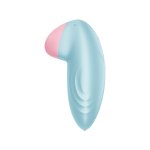 Satisfyer Tropical Tip Connect – stymulator z aplikacją, elastyczna końcówka, silikon, żółty