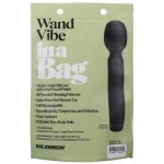 Doc Johnson Wand – czarny masażer silikonowy, 10 trybów, ładowanie USB
