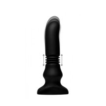 XR Brands Push & Vibe Plug silikonowy, wibracyjny, system pchania, pilot zdalny