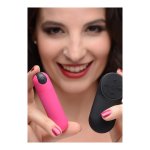 XR Brands Bang Bullet Mini z pilotem bezprzewodowym, silikonowy, fioletowy