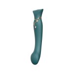 ZALO Queen PulseWave luksusowy model G, złote detale, kryształy Swarovski, 8 trybów
