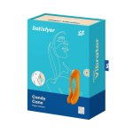Satisfyer Candy Cane mini wibrator na palec, czarny, kompaktowy, silikon