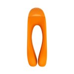 Satisfyer Candy Cane mini wibrator na palec, czarny, kompaktowy, silikon