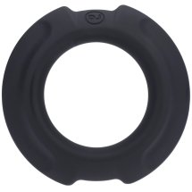 Doc Johnson Flexisteel pierścień intymny 3,5 cm, stal nierdzewna i silikon, czarny
