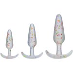 Doc Johnson Mood Naughty 1 Trainer Set silikonowy zestaw 3 anatomicznych modeli Rainbow