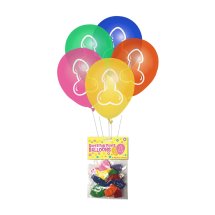 Little Genie Balony Lateksowe Wielokolorowe 8 szt. – Zestaw Dekoracyjny