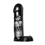 XR Brands Titan Black model 14,5 cm czarny – Anatomiczna Forma PVC, Strukturalna Powierzchnia