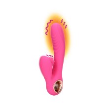 Loveline Exuberant Pink – wibrator z funkcją podgrzewania i ruchomym językiem, różowy