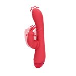 Loveline Brighto Red wibrujący masażer punktu G i stref zewnętrznych, system rabbit