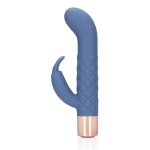 Loveline Mini Rabbit Blue Horizon kompaktowy model z żebrowaną powierzchnią, niebieski