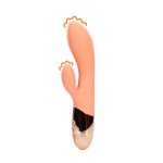 Loveline Ultra Soft Ceramic Peach wibrująca maszyna intymna kroliczek, miękki silikon