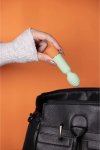 Loveline Mini Spring Sage kompaktowy wibrator kroliczek USB, żebrowana powierzchnia