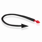 Ouch! by Shots silikonowa wtyczka anatomiczna z ogonem Devil's Tail, czerwona, 47 cm