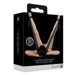Shots Ouch! Padded Ankle Sling z regulacją, miękkim wykończeniem i D-ringami, czarny