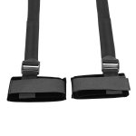 Shots Ouch! Padded Ankle Sling z regulacją, miękkim wykończeniem i D-ringami, czarny