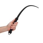 Shots Ouch! silikonowy pejcz wielofunkcyjny, czarny, długość 38 cm