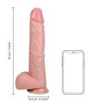 RealRock Model 33 cm anatomiczna forma z przyssawką, duży rozmiar, PVC cielisty