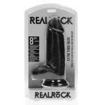 RealRock model z przyssawką i anatomiczną podstawą, 20,3 cm, cielisty, TPE