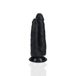 RealRock Model 15,2 cm – podwójny anatomiczny profil z przyssawką, elastyczny materiał