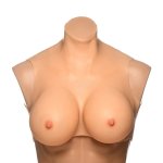 XR Brands Perky Pair silikonowe piersi rozmiar G z koszulką golf, anatomiczny model do stylizacji