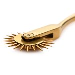 XR Brands Koło Wartenberg Sensoryczne, złote, bez niklu, 18 cm, stal nierdzewna