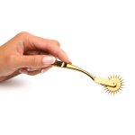 XR Brands Koło Wartenberg Sensoryczne, złote, bez niklu, 18 cm, stal nierdzewna