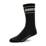 Prowler RED Daddy skarpety czarne z białym logo i napisem, uniwersalny rozmiar